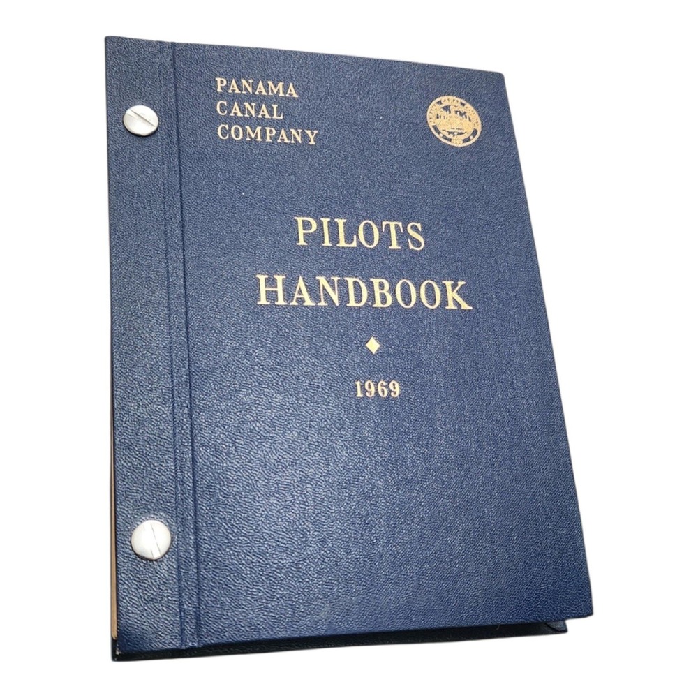 Vintage 1969 Panama Canal Company Pilots Handbook Navigation Charts & Maps